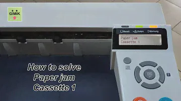 How to solve Paper Jam Cassette 1 - Kyocera, Triumph Adler