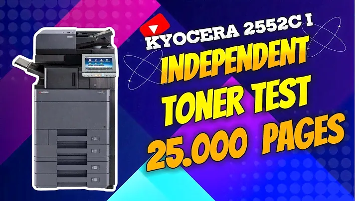 Тест тонера TK8345 Kyocera 2552ci 2553ci стандарт ISO/IEC 19798:2017
