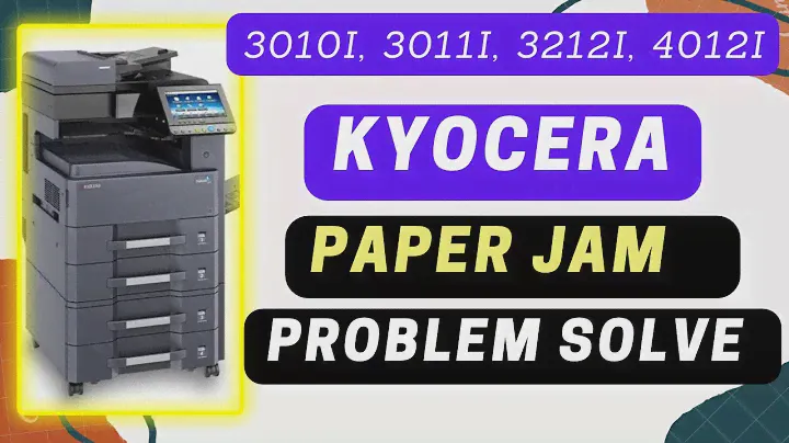 Kyocera paper jam 3010i, 3011i, 3212i 4012i fuser fixing cleaning fix