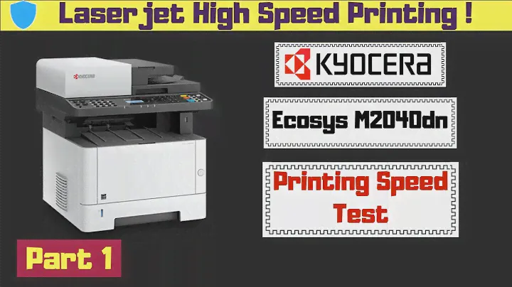 Kyocera Ecosys M2040dn Printing Speed Test !