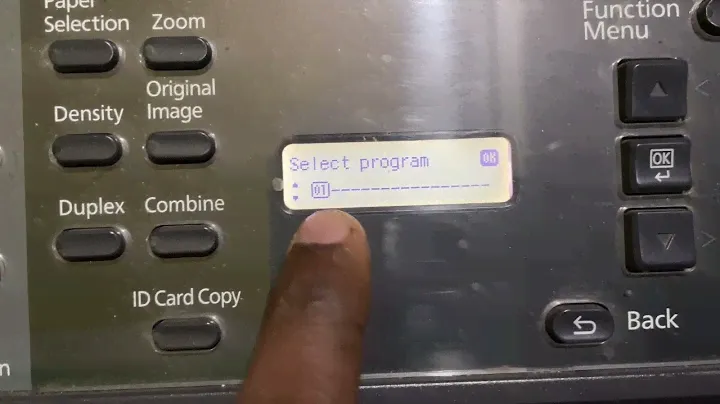 Kyocera Taskalfa 1800 Printer Program Feature | How to use Program Button in Kyocera Xerox Machine
