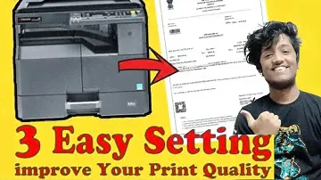 3 Easy setting to improve print quality 100% | Kyocera Taskalfa 1800,1801,2200,2201|