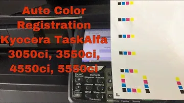 How to do Auto Color Registration Kyocera TasKalfa 3050ci/3501i/250ci/5550ci
