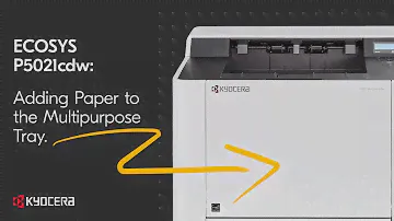 ECOSYS P5021cdw Добавление бумаги в универсальный лоток