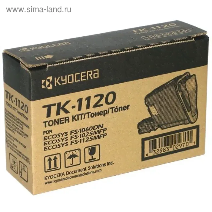 Тонер Картридж Kyocera TK-1120 черный для Kyocera FS-1060DN/1025/1125 (3000стр.)-0