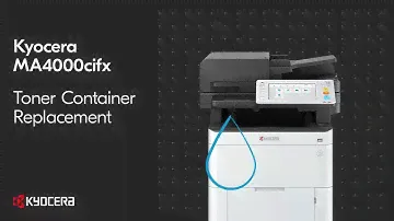 Kyocera MA4000cifx Toner Container Replacement