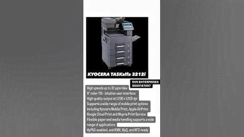 Kyocera TASKalfa 3212i All-in-one Laser Printer | Available on IndiaMART