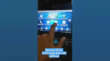Kyocera 3212i Dual side print settings #kyocera #3212i
