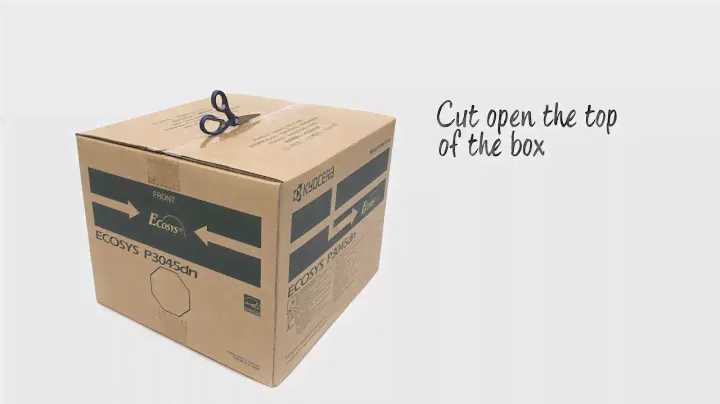 KYOCERA ECOSYS P3045dn Printer – unboxing