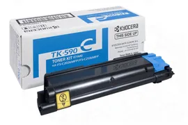 Тонер-картридж TK-590C голубой для KYOCERA FS-C2026 , FS-C2126 , FS-C2526 , FS-C2626 , FS-C5250 , оригинальный