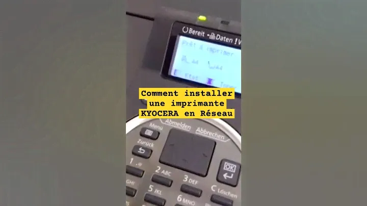 Comment installer une imprimante KYOCERA en réseau (Ecosys FS-2100N)(Extrait) #tuto
