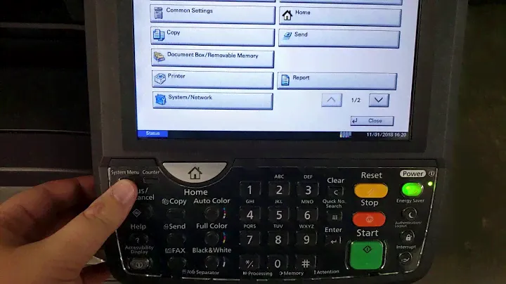 Status Page TASKalfa 3050ci/3051ci series