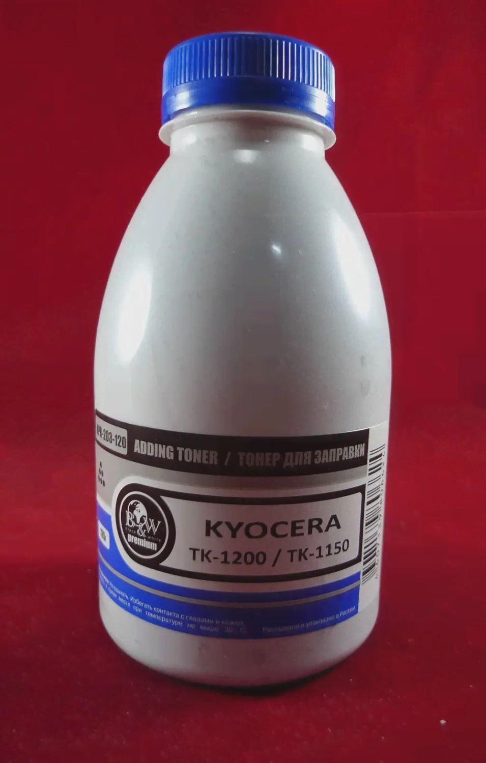 Тонер для Kyocera TK-1200/TK-1150/TK-1110/TK-1120 (фл. 120г) 3K B&W Premium Tomoegawa фас.Россия-0